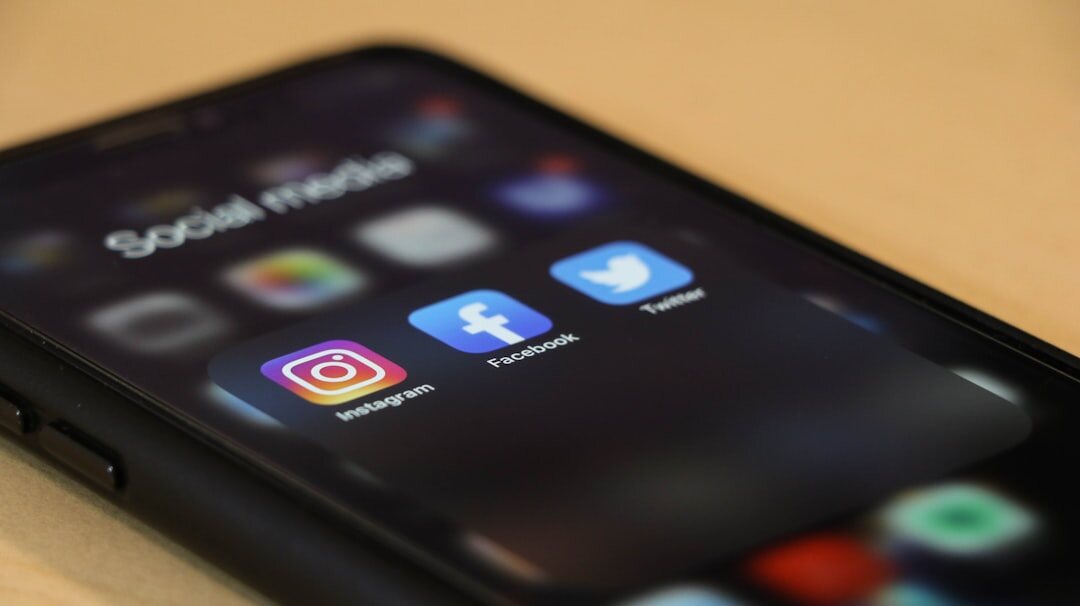 social media phone screen